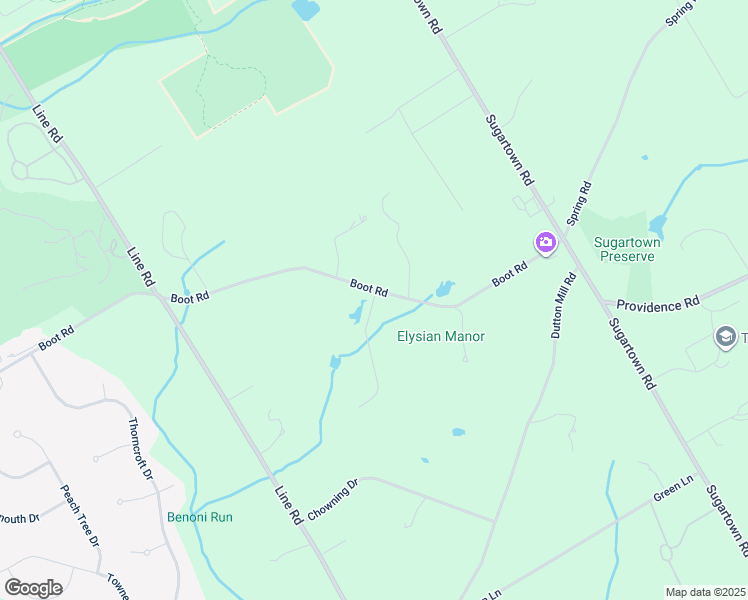 map of restaurants, bars, coffee shops, grocery stores, and more near 9 Roselawn Lane in Malvern