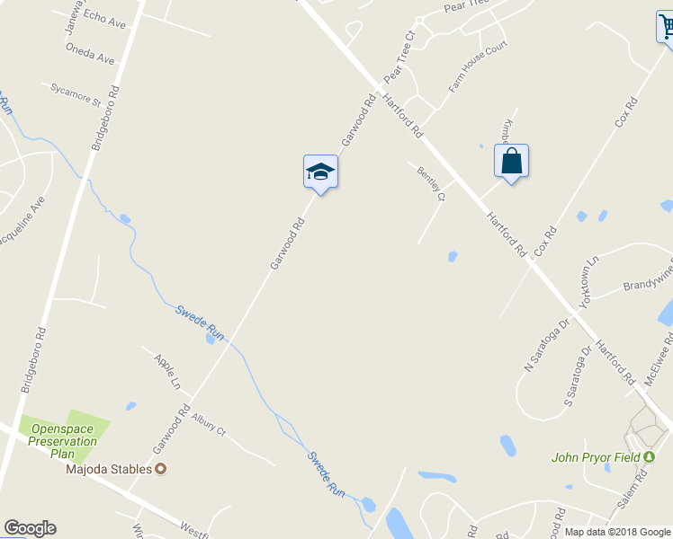 map of restaurants, bars, coffee shops, grocery stores, and more near 740 Garwood Road in Moorestown