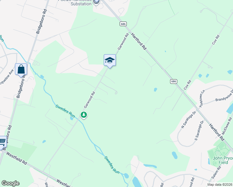 map of restaurants, bars, coffee shops, grocery stores, and more near 740 Garwood Road in Moorestown