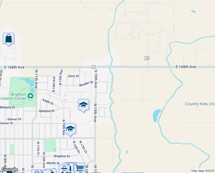 map of restaurants, bars, coffee shops, grocery stores, and more near 658 North 21st Avenue in Brighton