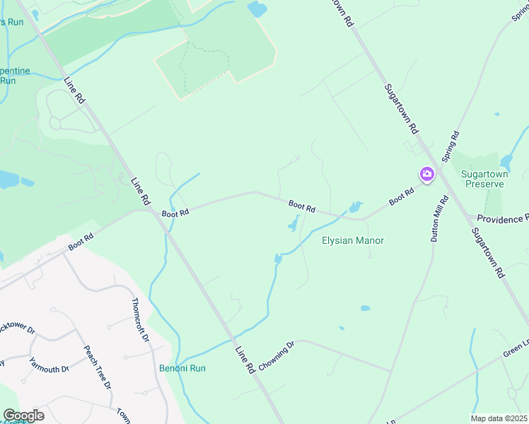 map of restaurants, bars, coffee shops, grocery stores, and more near 333 Boot Road in Malvern