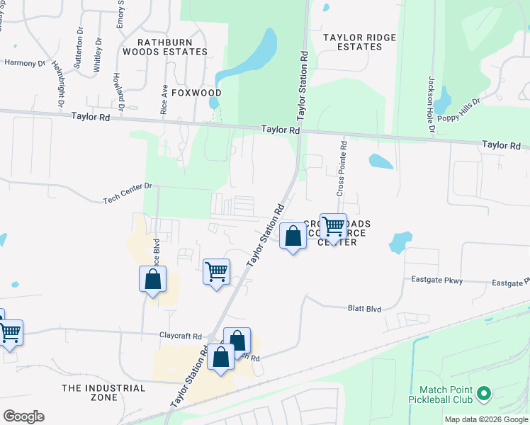 map of restaurants, bars, coffee shops, grocery stores, and more near 841-855 Taylor Station Road in Franklin County