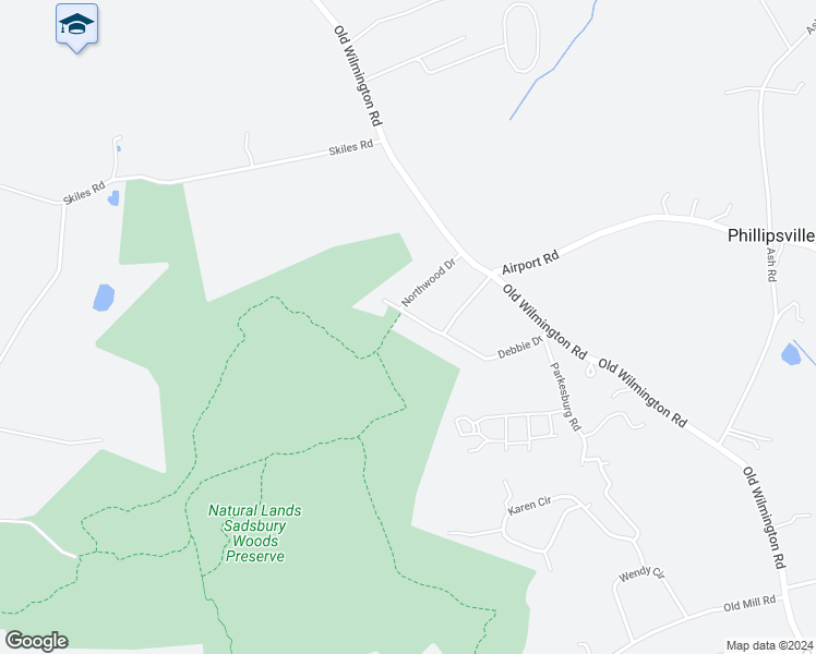 map of restaurants, bars, coffee shops, grocery stores, and more near 117 Debbie Drive in Coatesville