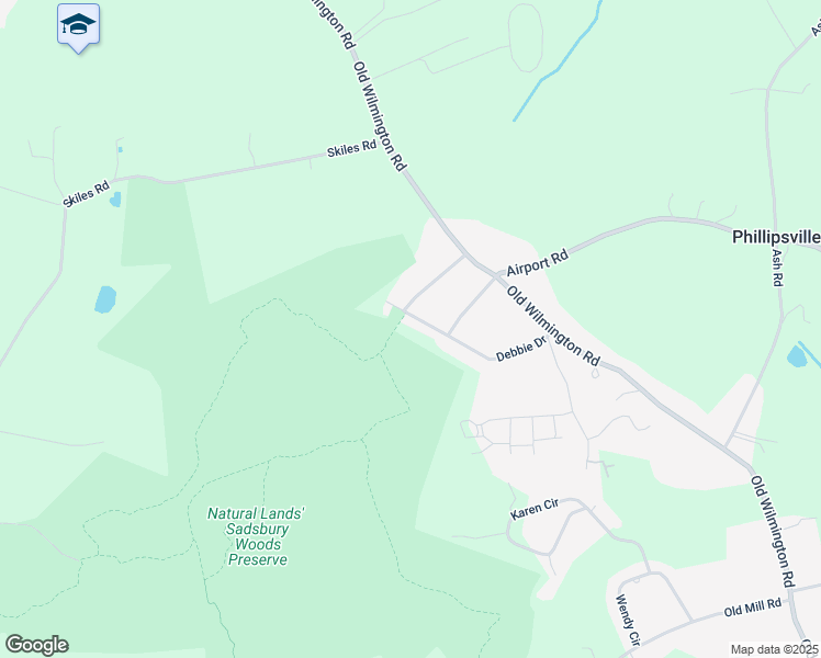 map of restaurants, bars, coffee shops, grocery stores, and more near 117 Debbie Drive in Coatesville