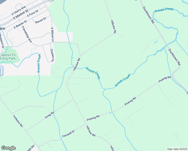 map of restaurants, bars, coffee shops, grocery stores, and more near 5091 Track Lane in York