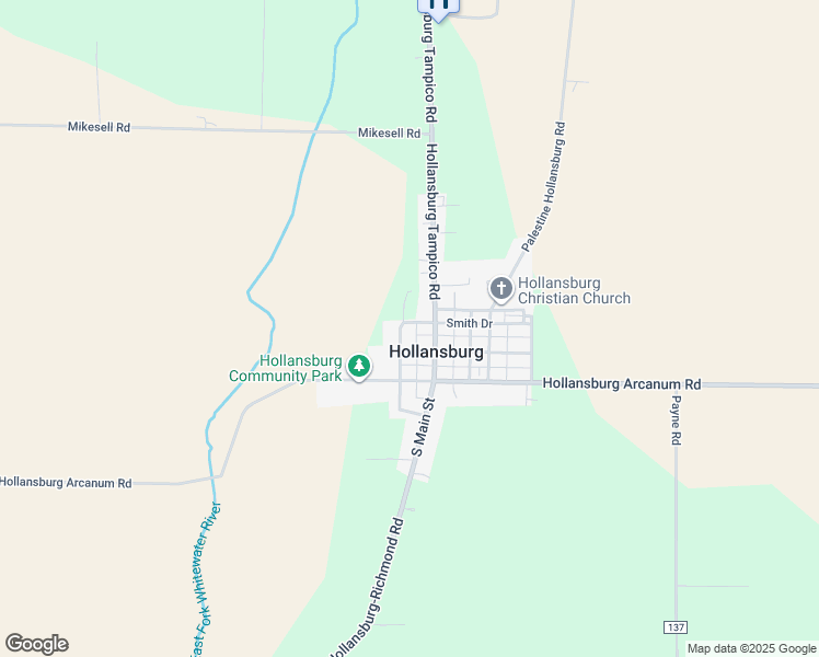 map of restaurants, bars, coffee shops, grocery stores, and more near Smith Drive in Hollansburg