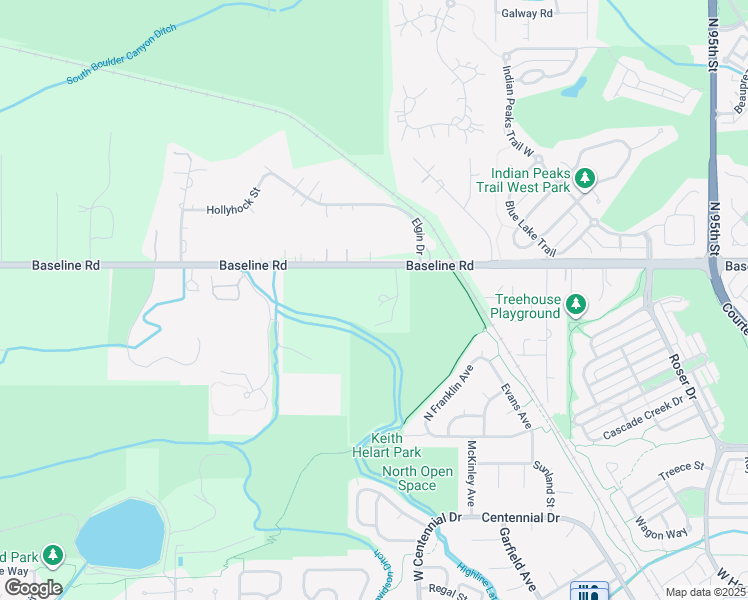 map of restaurants, bars, coffee shops, grocery stores, and more near 625 Snowpeak Lane in Lafayette