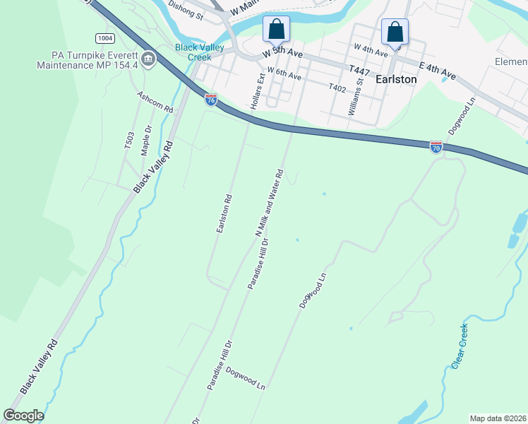 map of restaurants, bars, coffee shops, grocery stores, and more near 1899 North Milk and Water Road in Everett