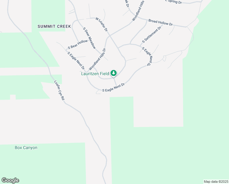 map of restaurants, bars, coffee shops, grocery stores, and more near 1190 South Eagle Nest Drive in Woodland Hills