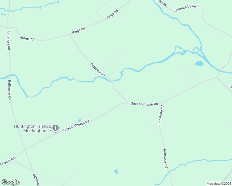 map of restaurants, bars, coffee shops, grocery stores, and more near 58 Bateman Road in York Springs