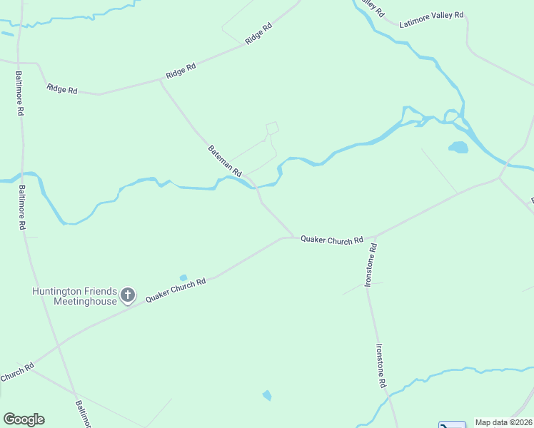 map of restaurants, bars, coffee shops, grocery stores, and more near 58 Bateman Road in York Springs