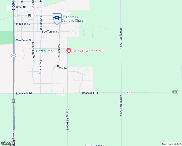 map of restaurants, bars, coffee shops, grocery stores, and more near 611 Valley View Drive in Philo
