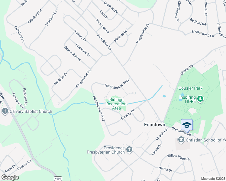 map of restaurants, bars, coffee shops, grocery stores, and more near 20 Bridle Court in York