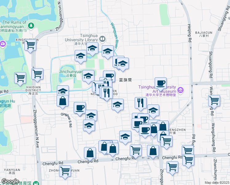 map of restaurants, bars, coffee shops, grocery stores, and more near in 