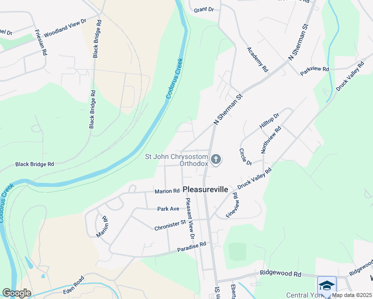map of restaurants, bars, coffee shops, grocery stores, and more near 2429 Pleasant View Drive in York