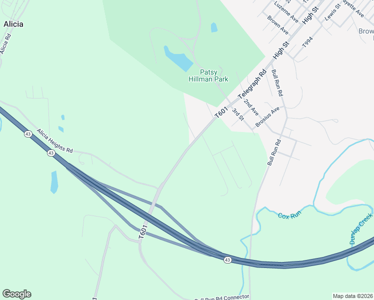 map of restaurants, bars, coffee shops, grocery stores, and more near 310 Telegraph Road in Brownsville