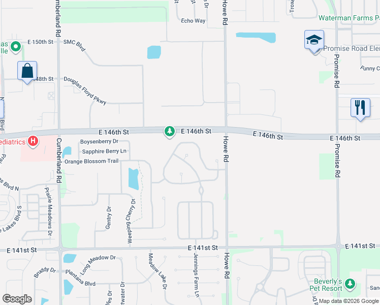 map of restaurants, bars, coffee shops, grocery stores, and more near 10368 Lee Stewart Lane in Fishers