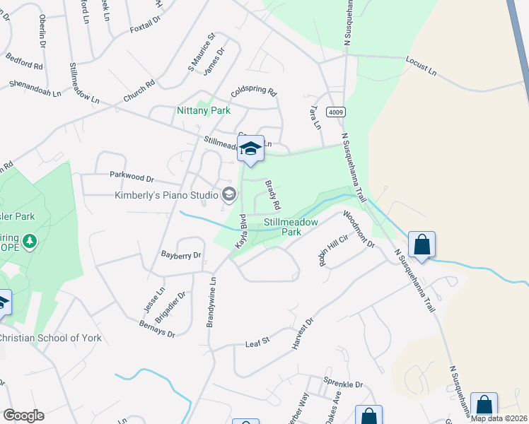 map of restaurants, bars, coffee shops, grocery stores, and more near 648 Hayley Road in York