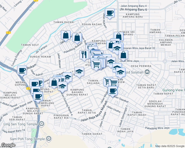 Jalan Gunung Rapat, Ipoh Perak Walk Score
