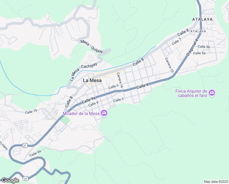 map of restaurants, bars, coffee shops, grocery stores, and more near # 17-31 Calle 4a in La Mesa