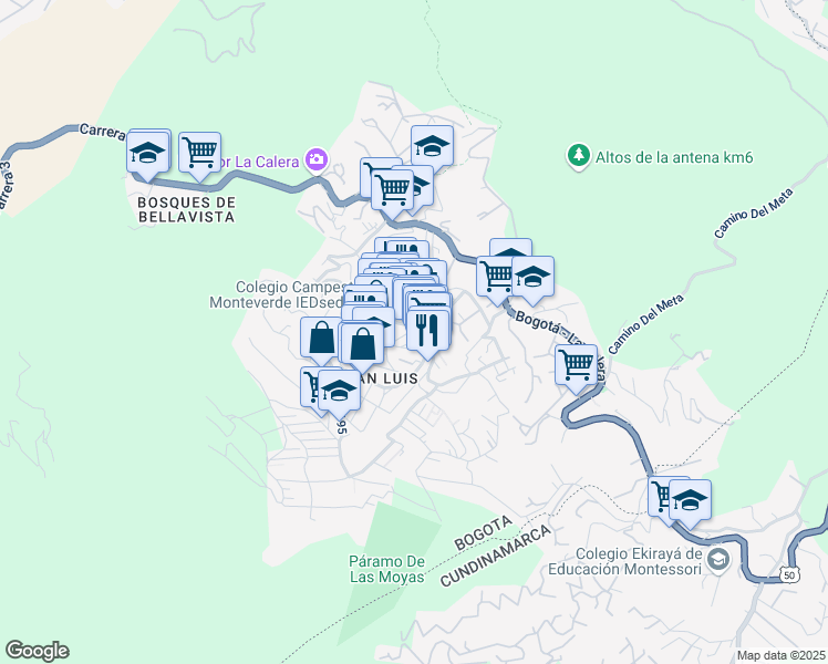 map of restaurants, bars, coffee shops, grocery stores, and more near #13-20 Avenida Calle 100 in Bogotá