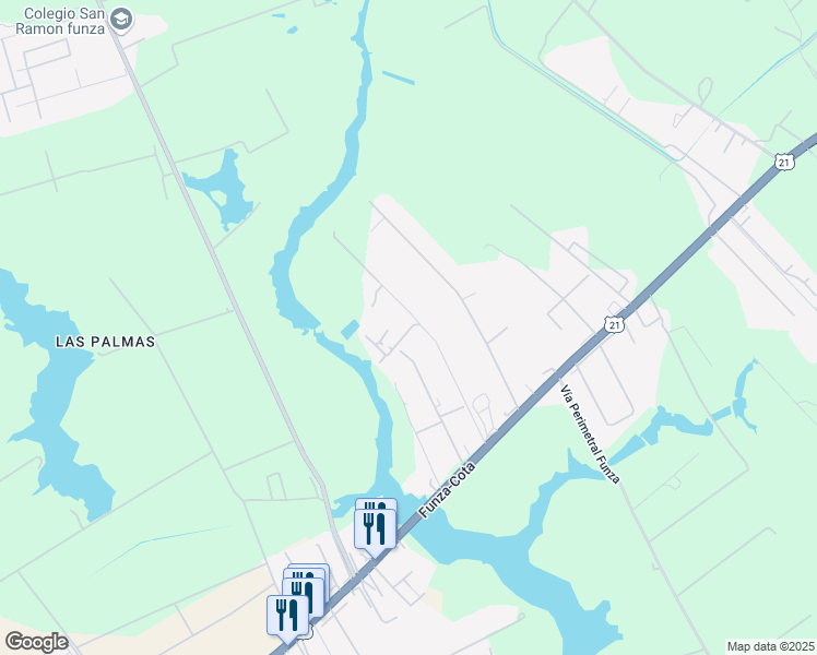 map of restaurants, bars, coffee shops, grocery stores, and more near Km 3 Via Siberia Mosquera in Funza