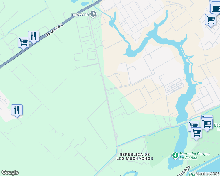 map of restaurants, bars, coffee shops, grocery stores, and more near 103-09 Avenida El Dorado in Bogotá