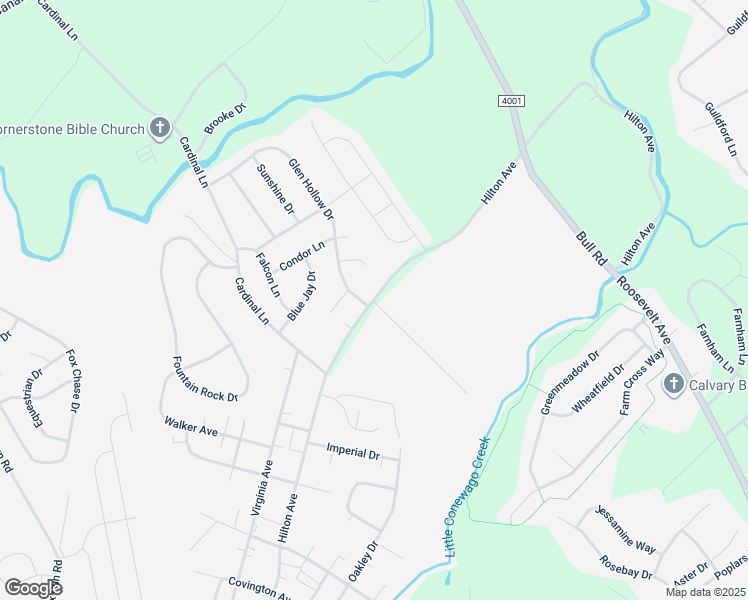 map of restaurants, bars, coffee shops, grocery stores, and more near 1515 Hilton Ave in Dover
