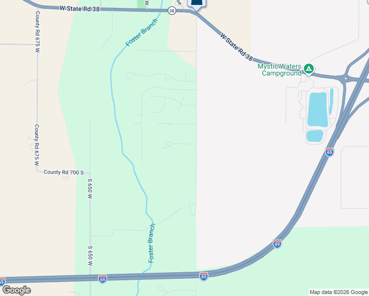 map of restaurants, bars, coffee shops, grocery stores, and more near 7117 South 600 West in Pendleton