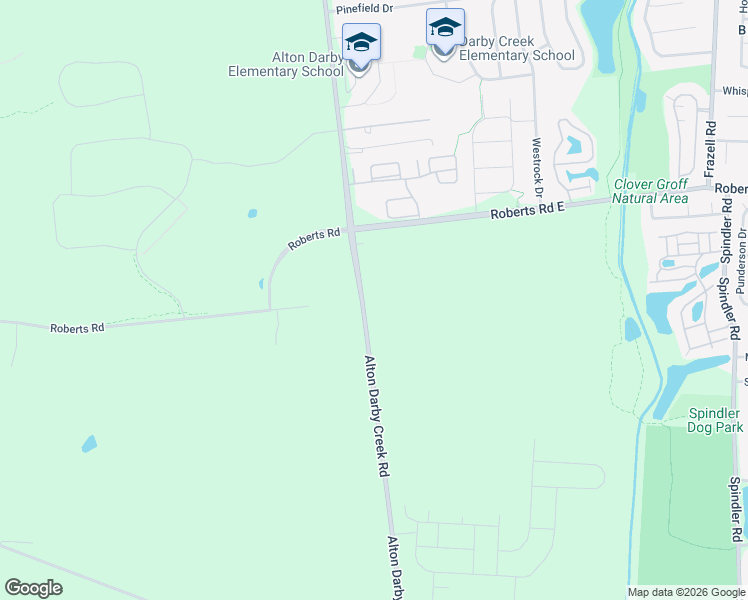 map of restaurants, bars, coffee shops, grocery stores, and more near 2338 Alton Darby Creek Road in Hilliard