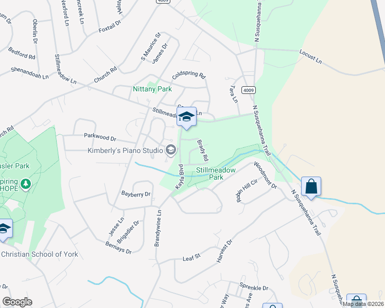 map of restaurants, bars, coffee shops, grocery stores, and more near 648 Hayley Road in York