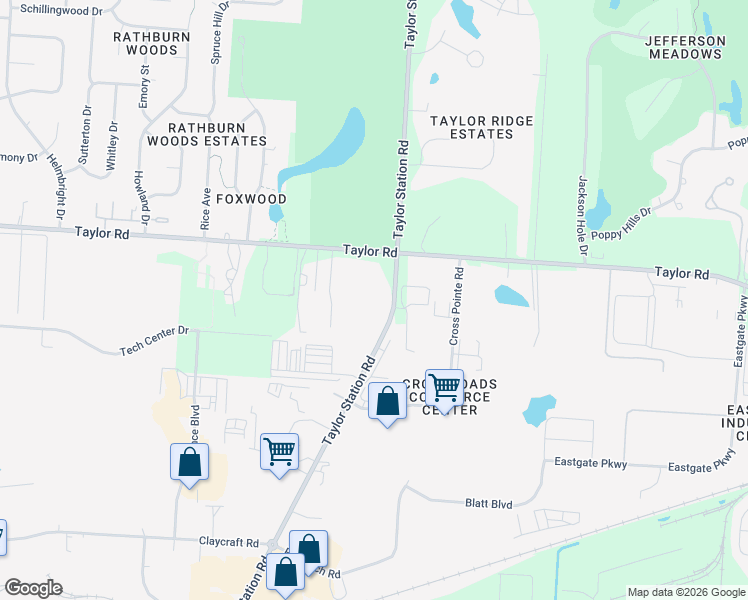 map of restaurants, bars, coffee shops, grocery stores, and more near 941 Taylor Station Road in Gahanna