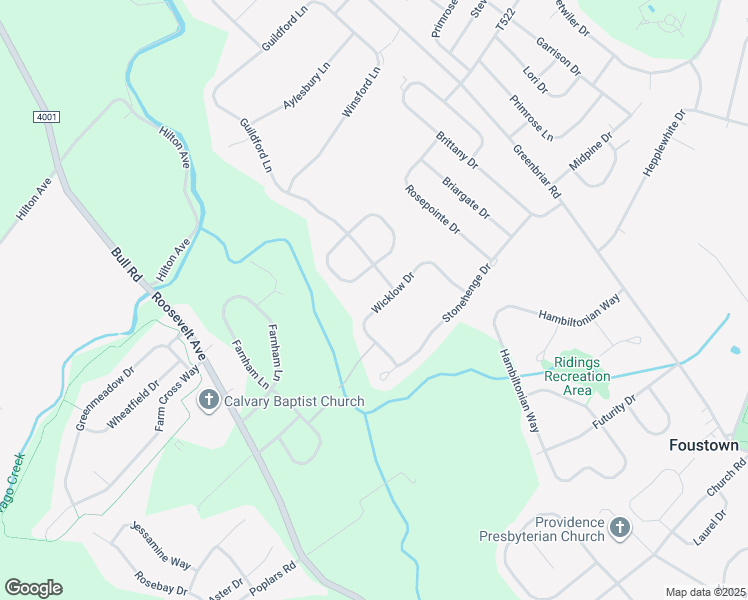 map of restaurants, bars, coffee shops, grocery stores, and more near 1354 Wicklow Drive in York