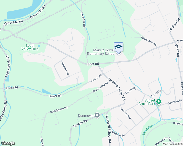 map of restaurants, bars, coffee shops, grocery stores, and more near 706 Boot Road in West Chester