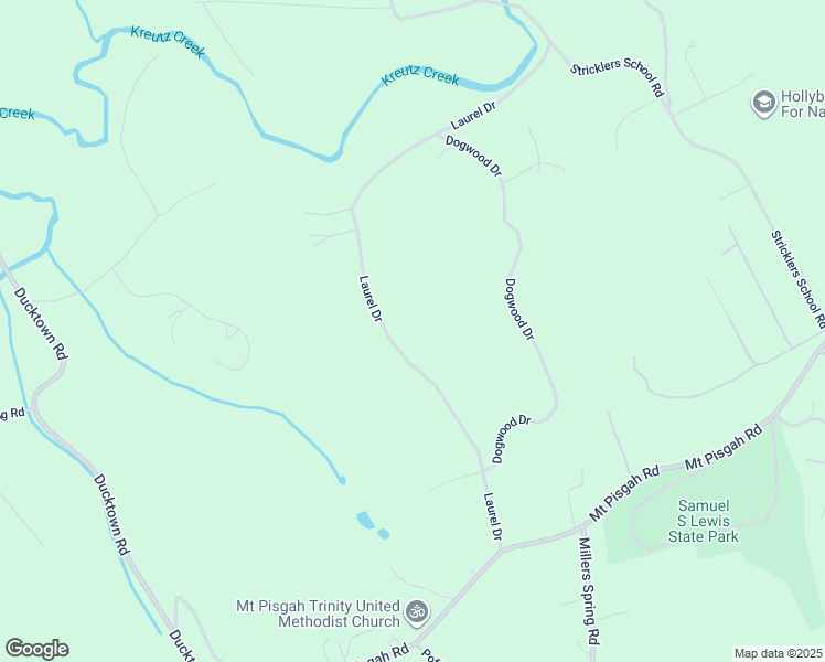 map of restaurants, bars, coffee shops, grocery stores, and more near 315 Laurel Drive in York