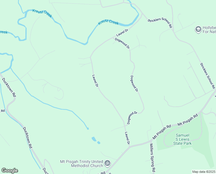 map of restaurants, bars, coffee shops, grocery stores, and more near 315 Laurel Drive in York