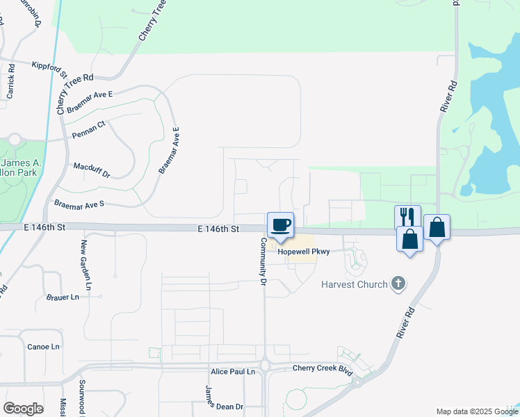 map of restaurants, bars, coffee shops, grocery stores, and more near 7160 Oxfordshire Boulevard in Noblesville