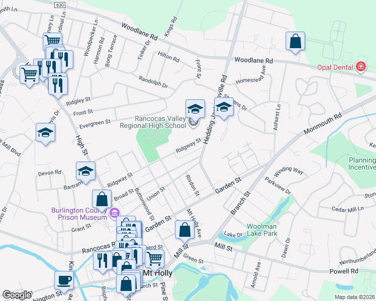348 Ridgeway Street, Mount Holly NJ Walk Score