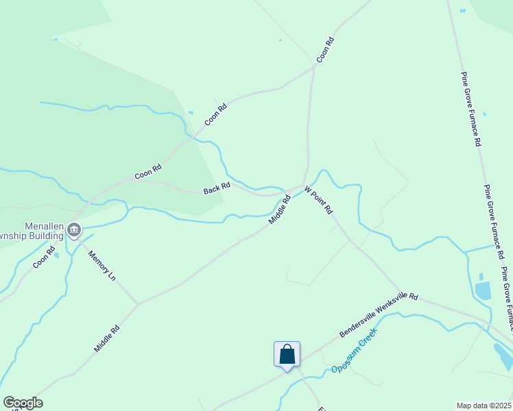 map of restaurants, bars, coffee shops, grocery stores, and more near 50 Back Road in Aspers