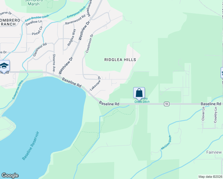 map of restaurants, bars, coffee shops, grocery stores, and more near 795 Newland Court in Boulder