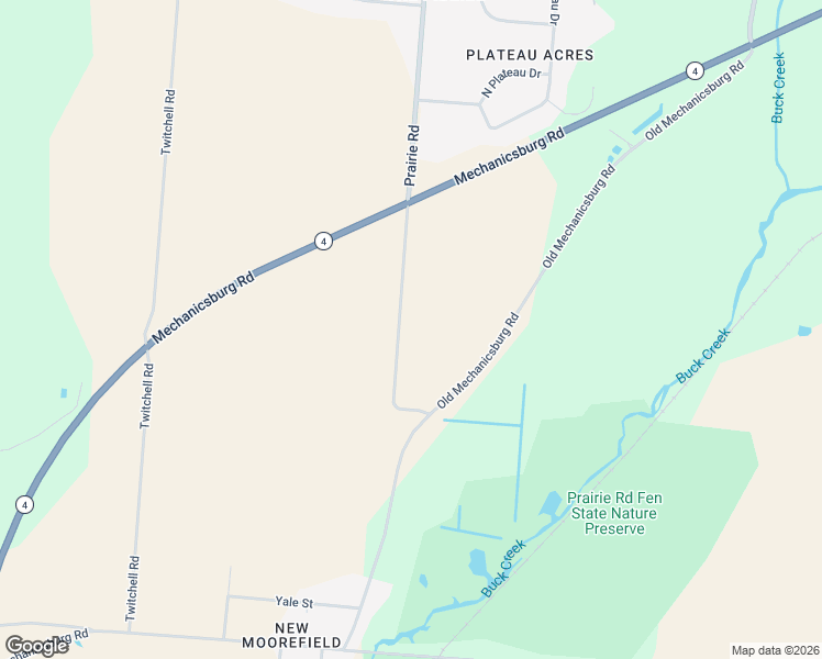 map of restaurants, bars, coffee shops, grocery stores, and more near 5684 Prairie Road in Springfield