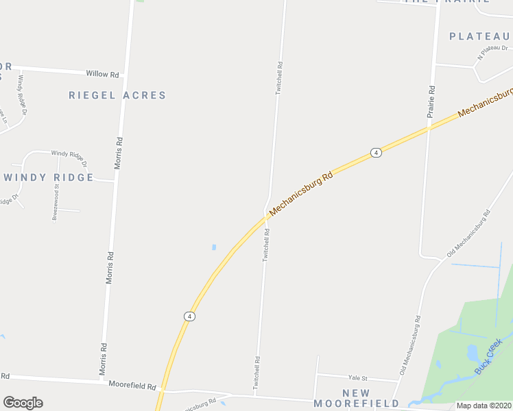 map of restaurants, bars, coffee shops, grocery stores, and more near 5625 Twitchell Road in Springfield