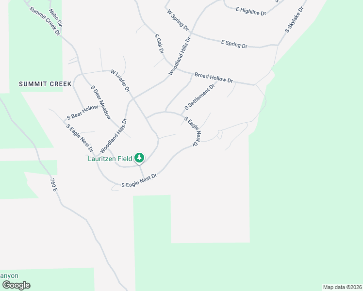map of restaurants, bars, coffee shops, grocery stores, and more near 1115 South Eagle Nest Drive in Woodland Hills