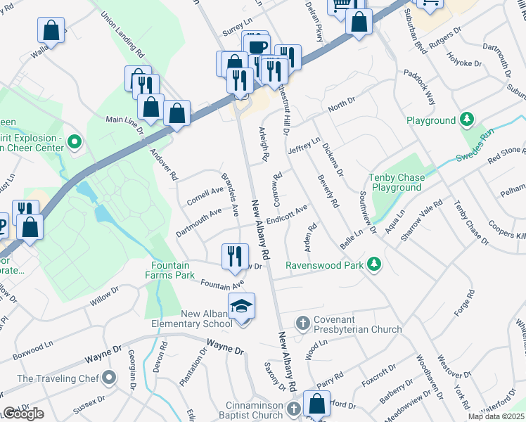 2304 New Albany Road, Cinnaminson NJ Walk Score