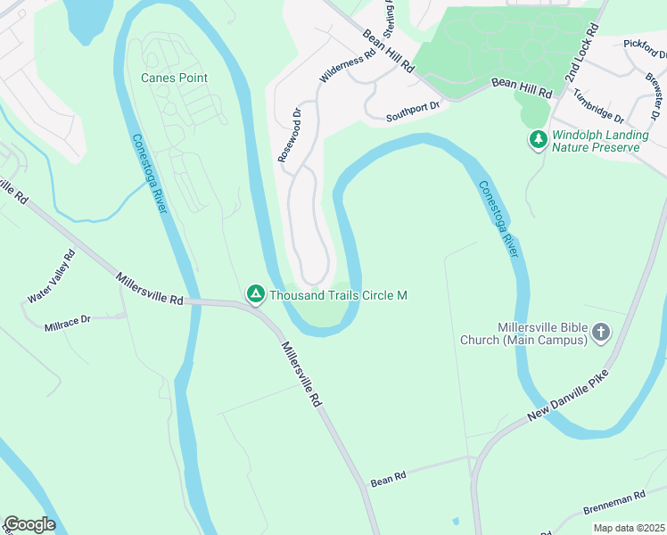 map of restaurants, bars, coffee shops, grocery stores, and more near 1916 Wilderness Road in Lancaster