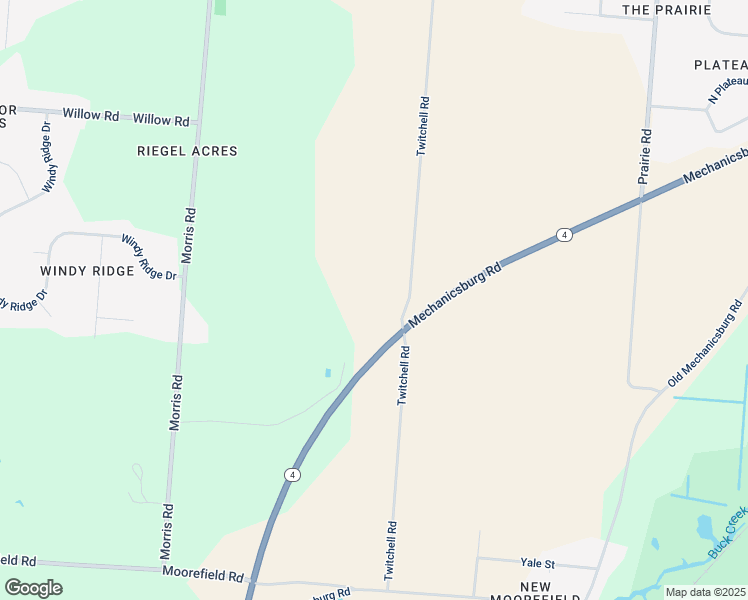 map of restaurants, bars, coffee shops, grocery stores, and more near 5615 Twitchell Road in Springfield