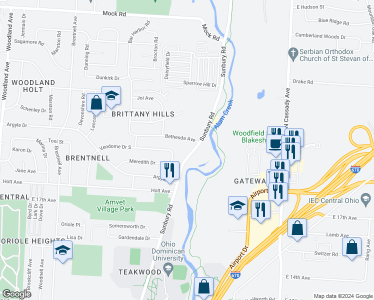 1565 Sunbury Road, Columbus OH Walk Score
