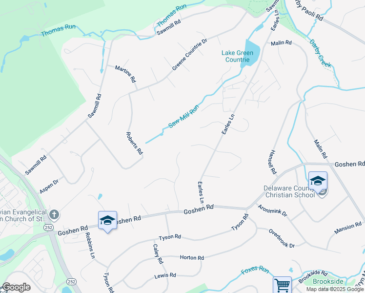 map of restaurants, bars, coffee shops, grocery stores, and more near 310 Jeffrey Lane in Newtown Square