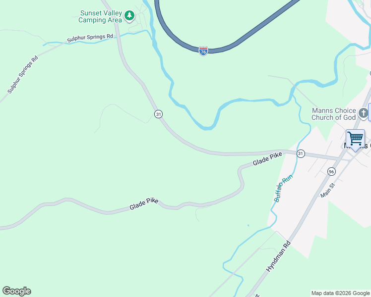 map of restaurants, bars, coffee shops, grocery stores, and more near 5722 Allegheny Road in Manns Choice