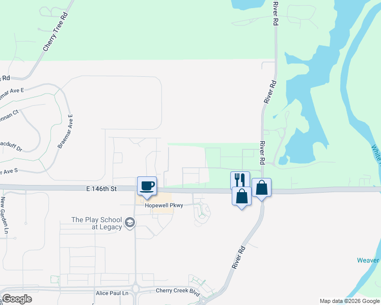 map of restaurants, bars, coffee shops, grocery stores, and more near 14744 Malachi Road in Noblesville